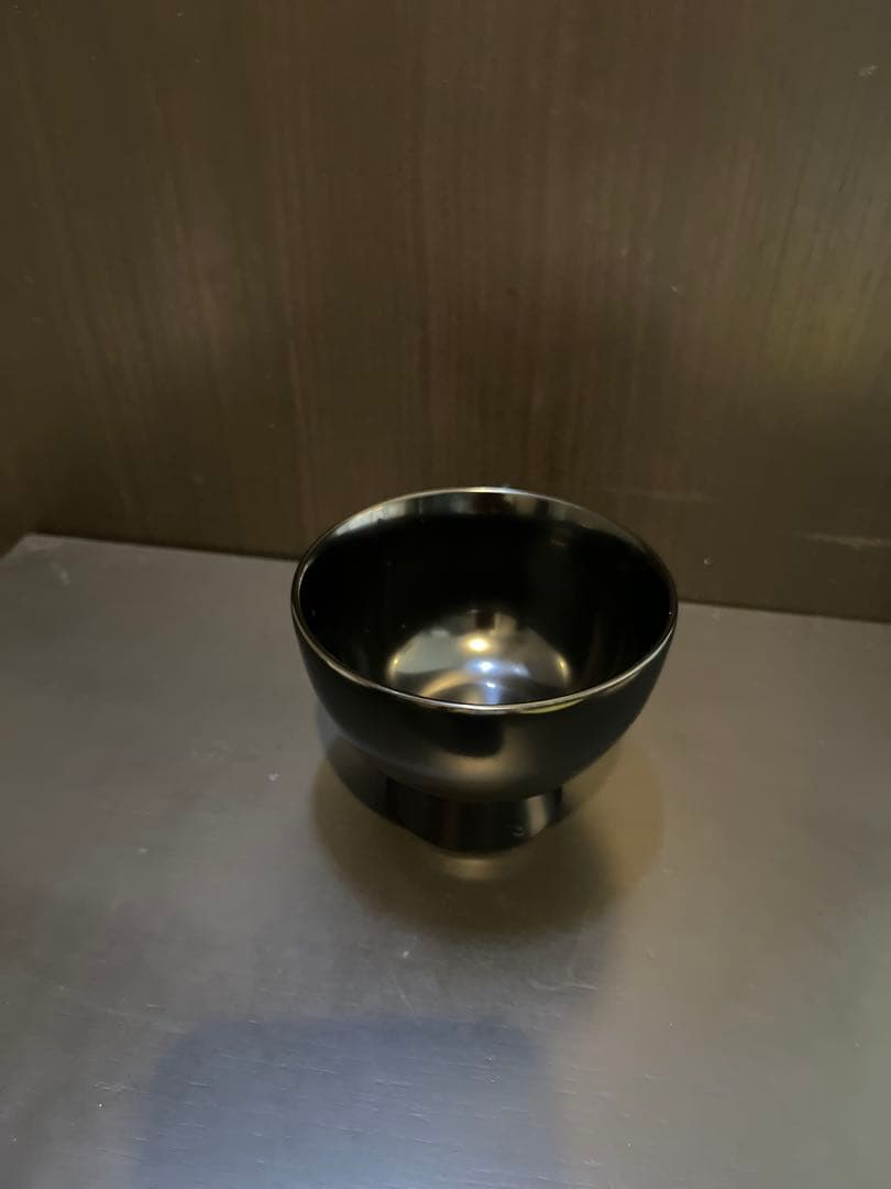 【美品】市中屋　輪島塗漆好椀5客セット(黒)