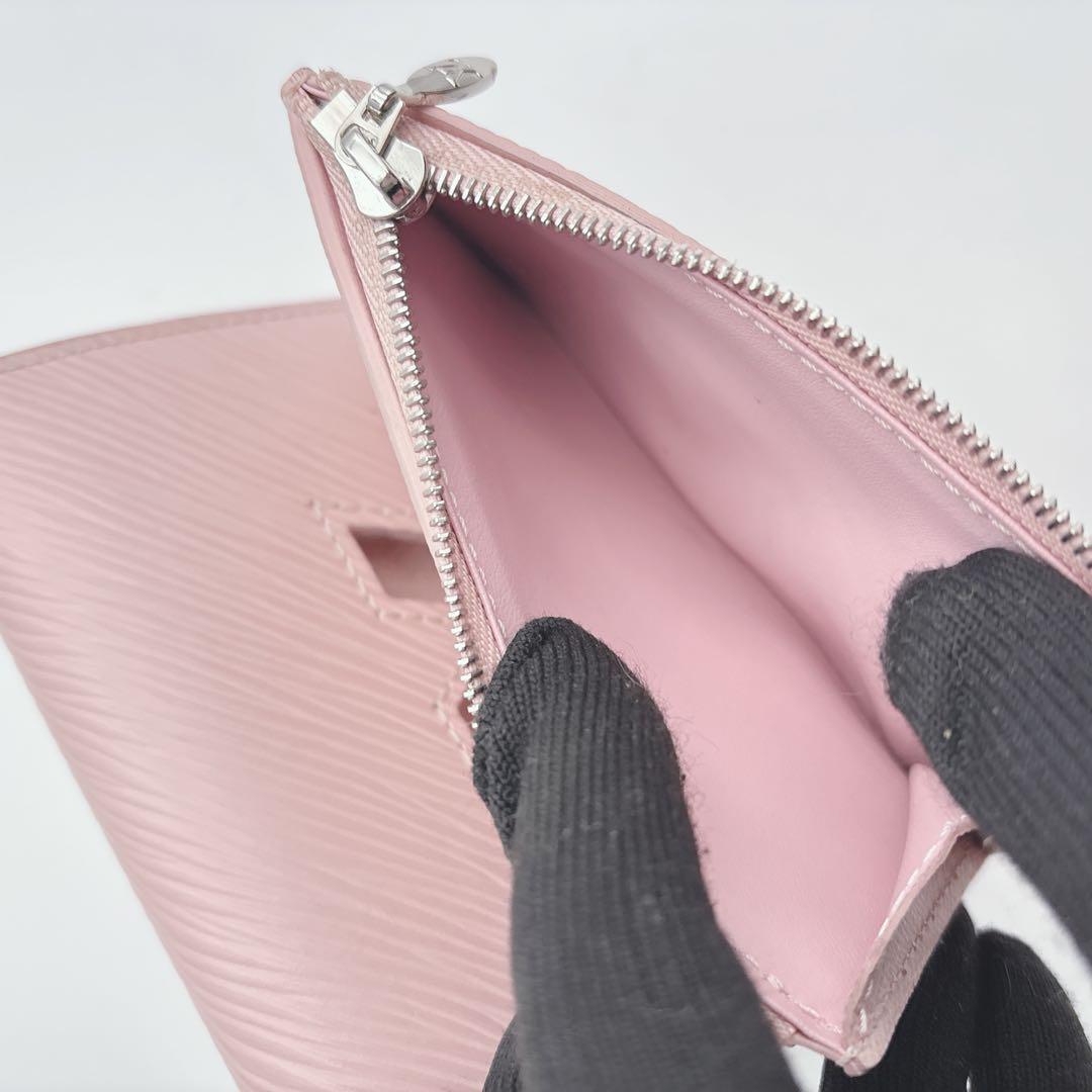 ルイヴィトン ポルトフォイユ ツイスト コンパクト XS ピンク 三つ折り エピ