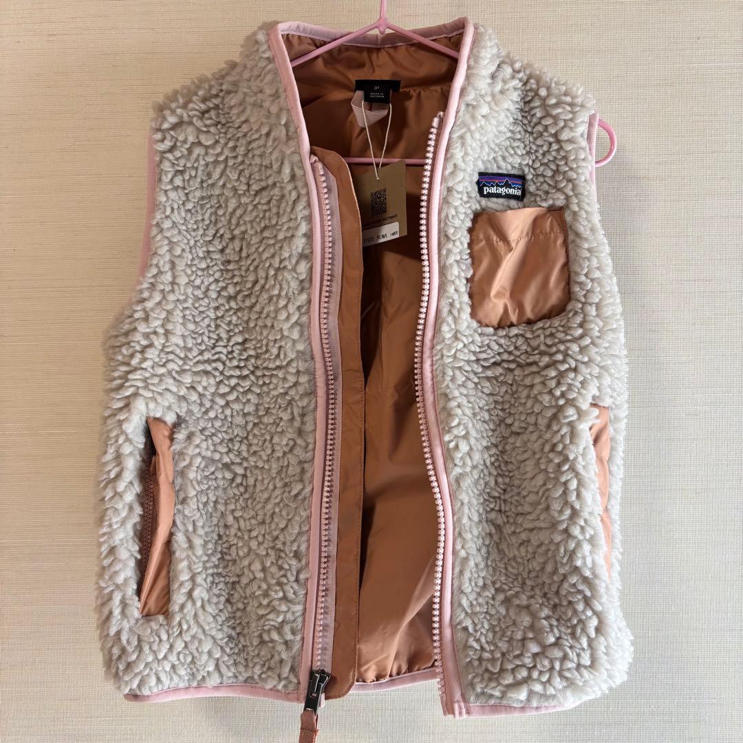 【新品タグ付き】Patagonia ベスト ピンク 90〜100 レトロX