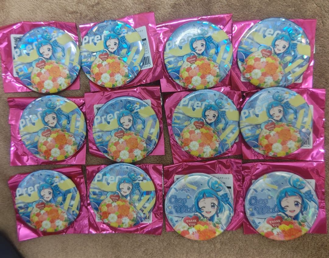 キミとアイドルプリキュア♪ドリームステージ缶バッジ キュアウインク 12個