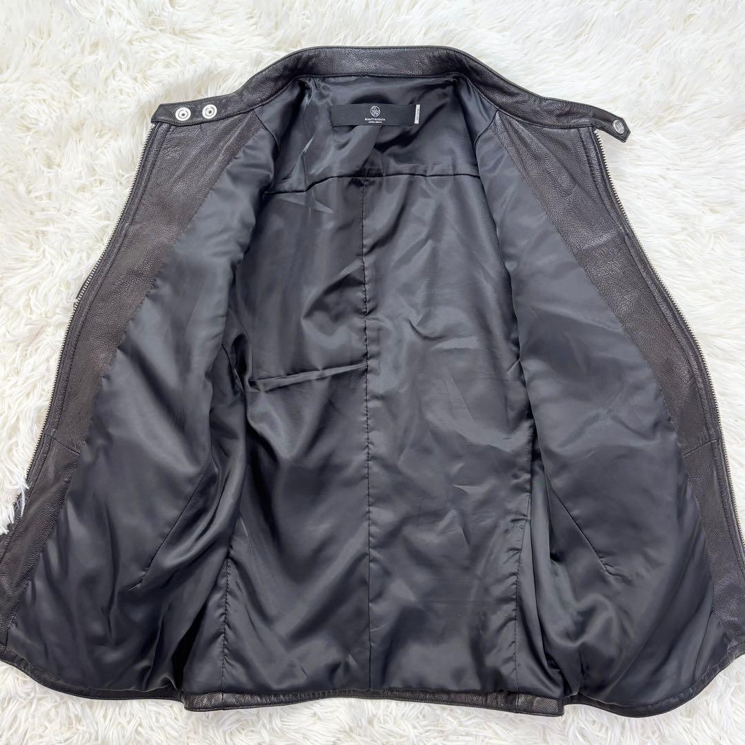 ユナイテッドアローズ レザー シングルライダースジャケット M