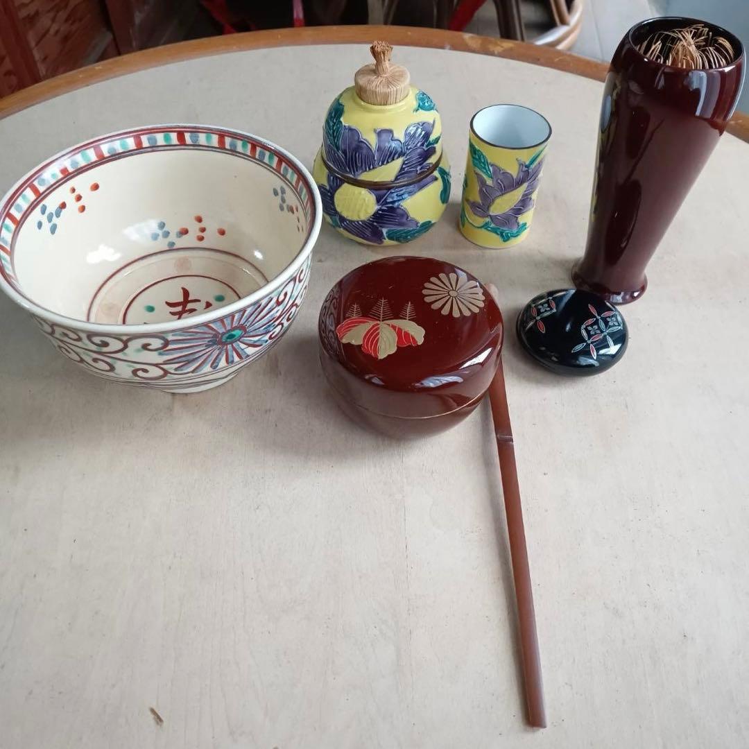 お値下げしました‼︎茶箱　点前一式フルセット春慶塗り