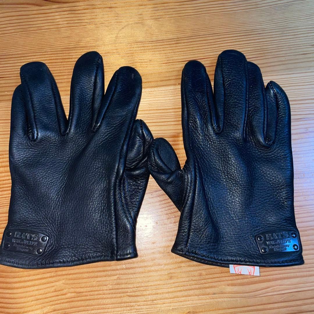 値下げ不可　オイルメンテ11／24済　RATS レザーグローブ バイクグローブ