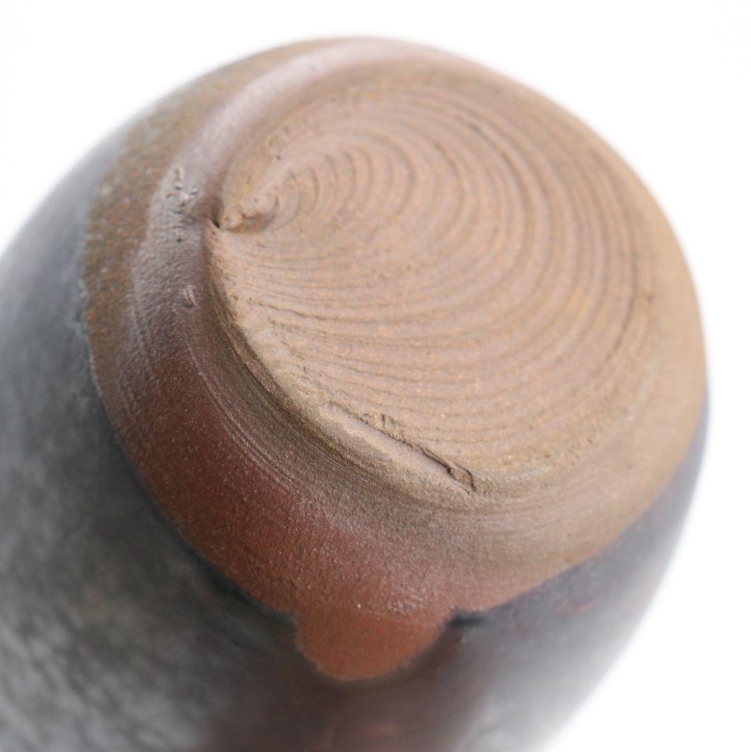 高取焼宗家 十一代 高取静山作 肩衝茶入 茶道具 共箱　V908