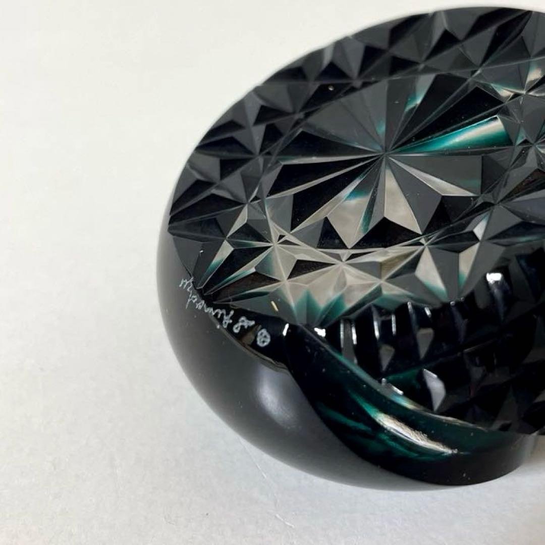 いか #XG506 島津薩摩切子・島津磯斉彬竈・薩摩の雫・切子・文鎮・薩摩