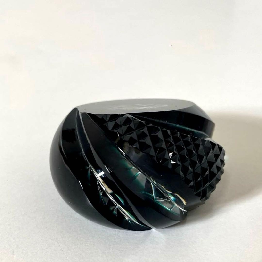 いか #XG506 島津薩摩切子・島津磯斉彬竈・薩摩の雫・切子・文鎮・薩摩