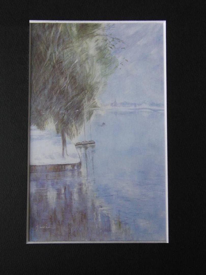 入沢幸、【静穏（アムステルダム）】、希少な額装用画集より