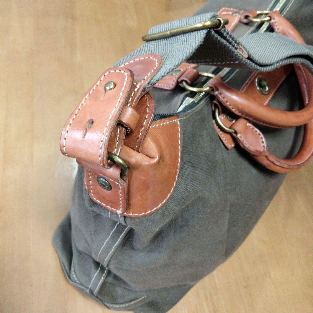 木の庄帆布 2WAY ボストンバッグ