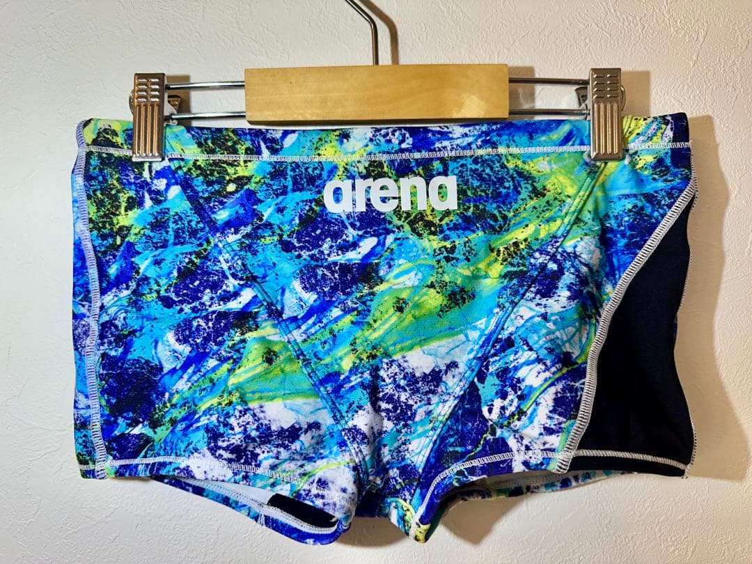 カ*マ様 arena メンズ　練習用ボックス水着　【ブルー】