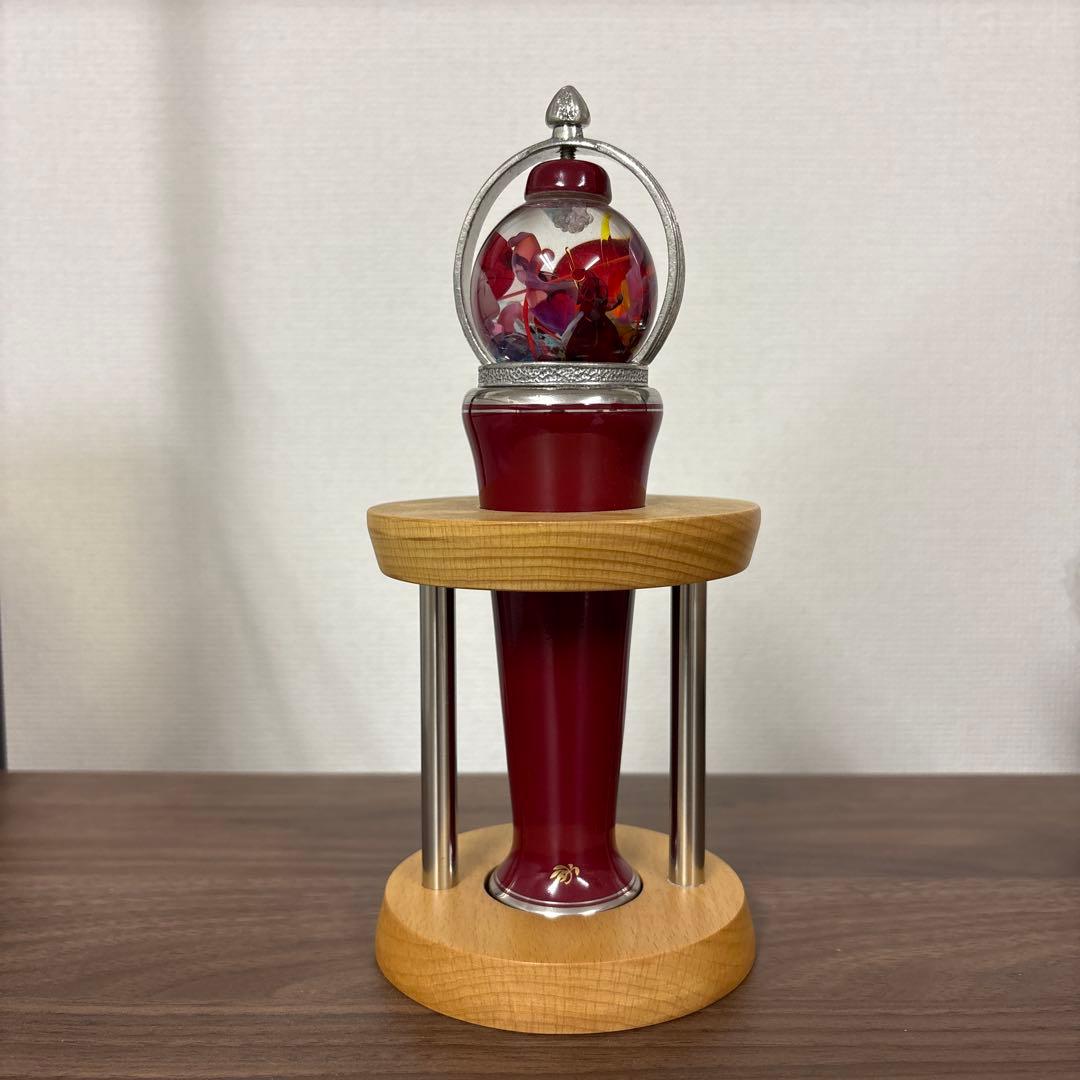 有田焼万華鏡 ベネチアンレッド（ガラス球型オイル） （香蘭社）