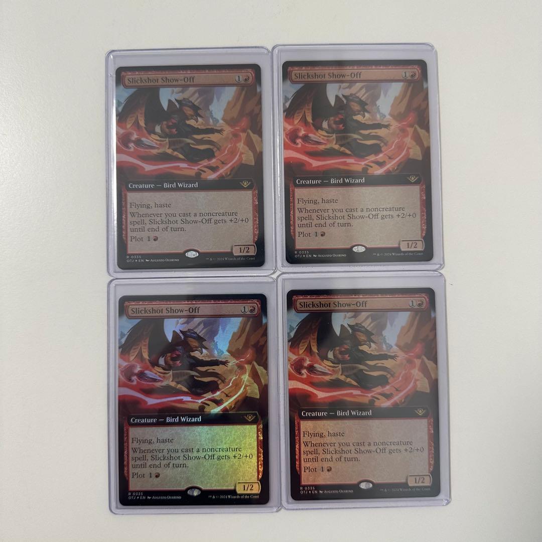 MTG/精鋭射手団の目立ちたがり/拡張アート(OTJ-BF)Foil×4