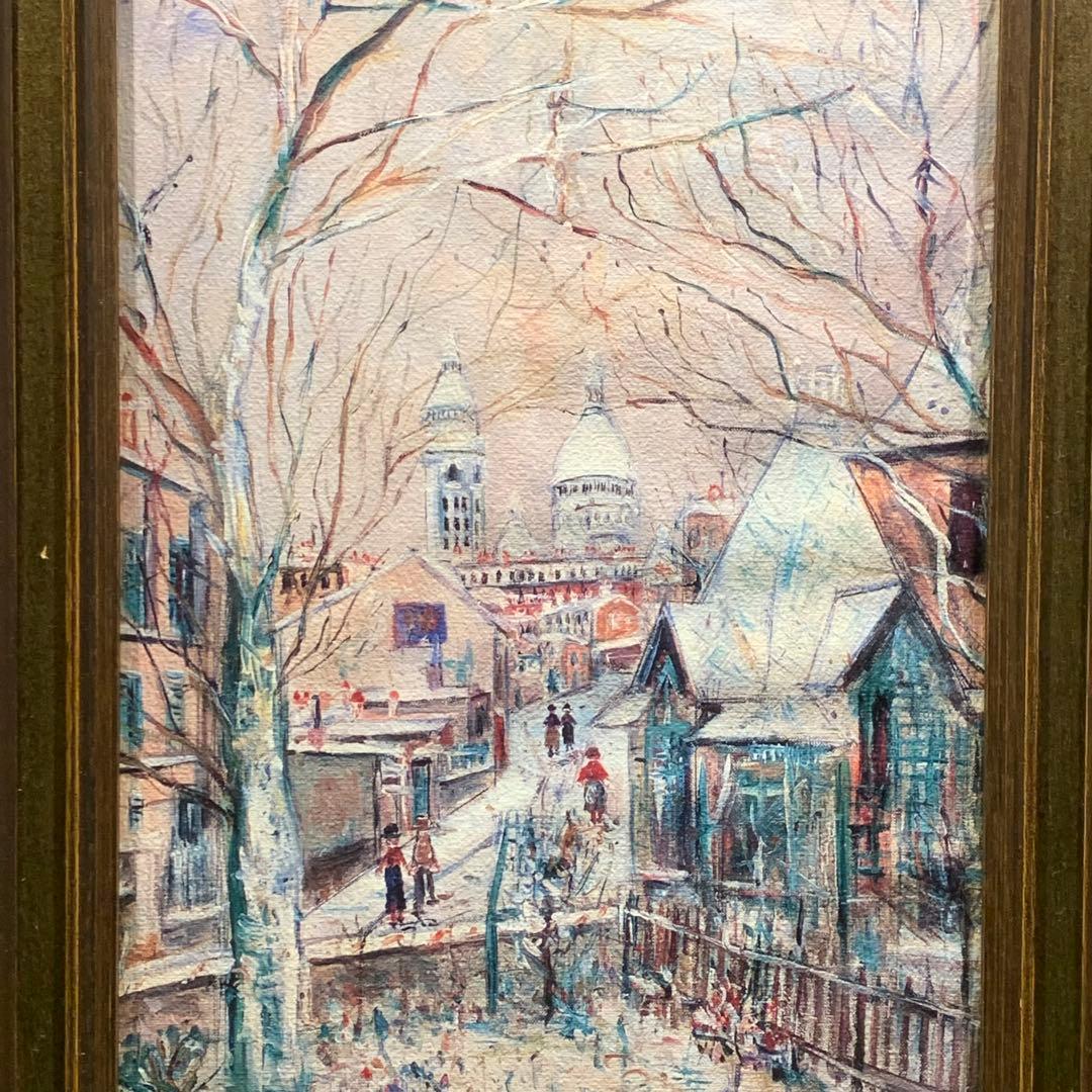 MAURICE UTLILLO モンマルトル・サクレ・クール寺院1934年 油彩