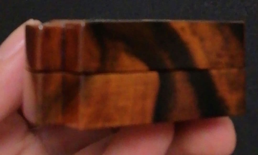 鈴木松栄三代　加州漆芸　黒柿　蔦蒔絵　扇面　香合　共布　栞付　茶道具