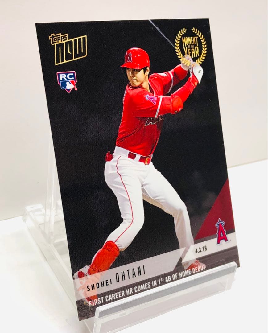 大谷翔平 2018 Topps Now moy-1 メジャー初ホームラン！