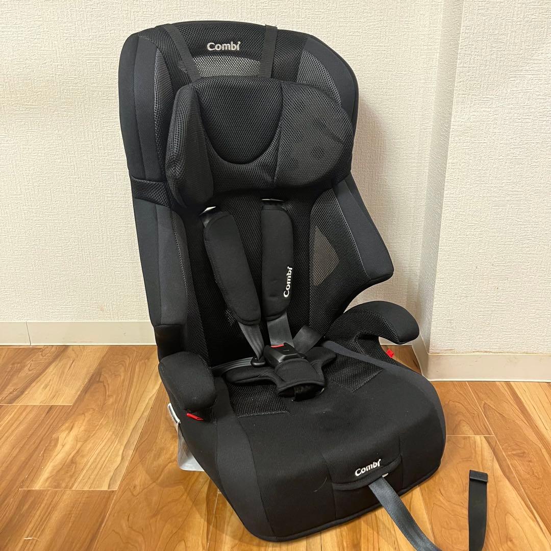 【美品】 コンビ ジョイトリップ エアスルー GG ブラック ジュニアシート