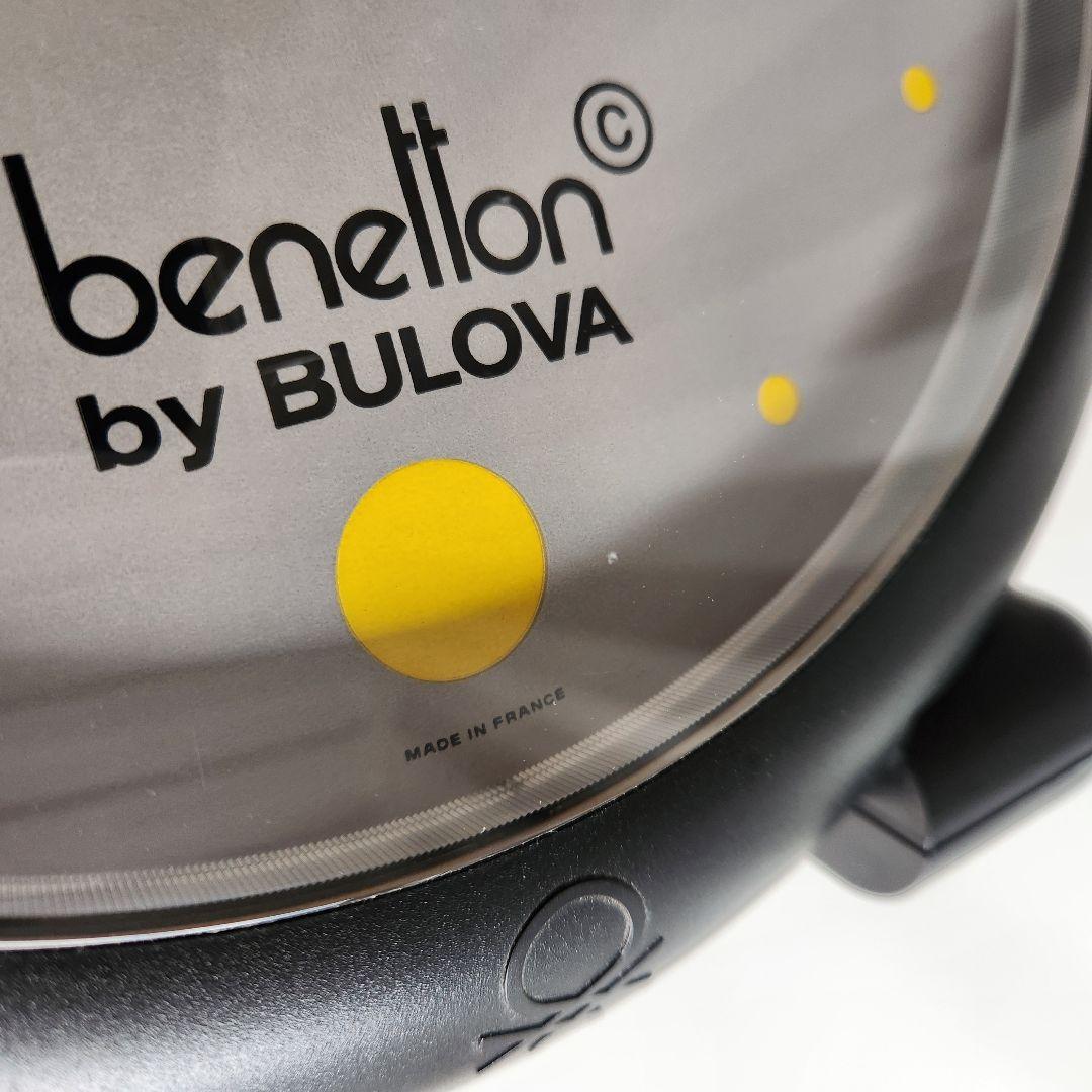 希少 80's フランス製 ヴィンテージ Benetton Bulova 置時計