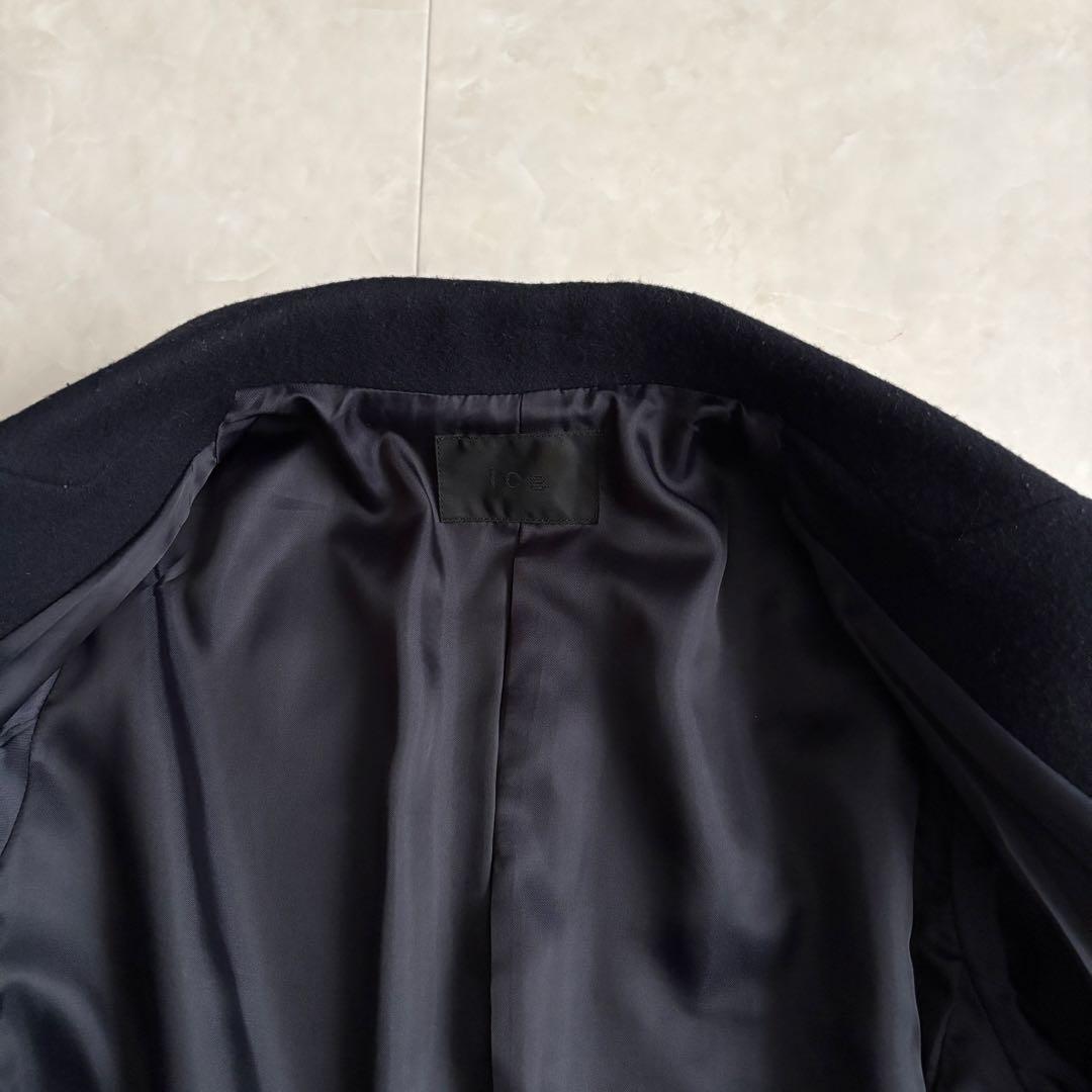 美品✨ ICB ウールチェスターロングコート 濃紺44 大きいサイズ ゆったり