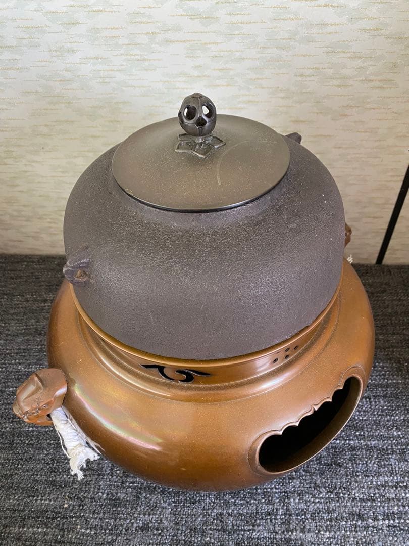 風炉釜　茶道具　茶釜
