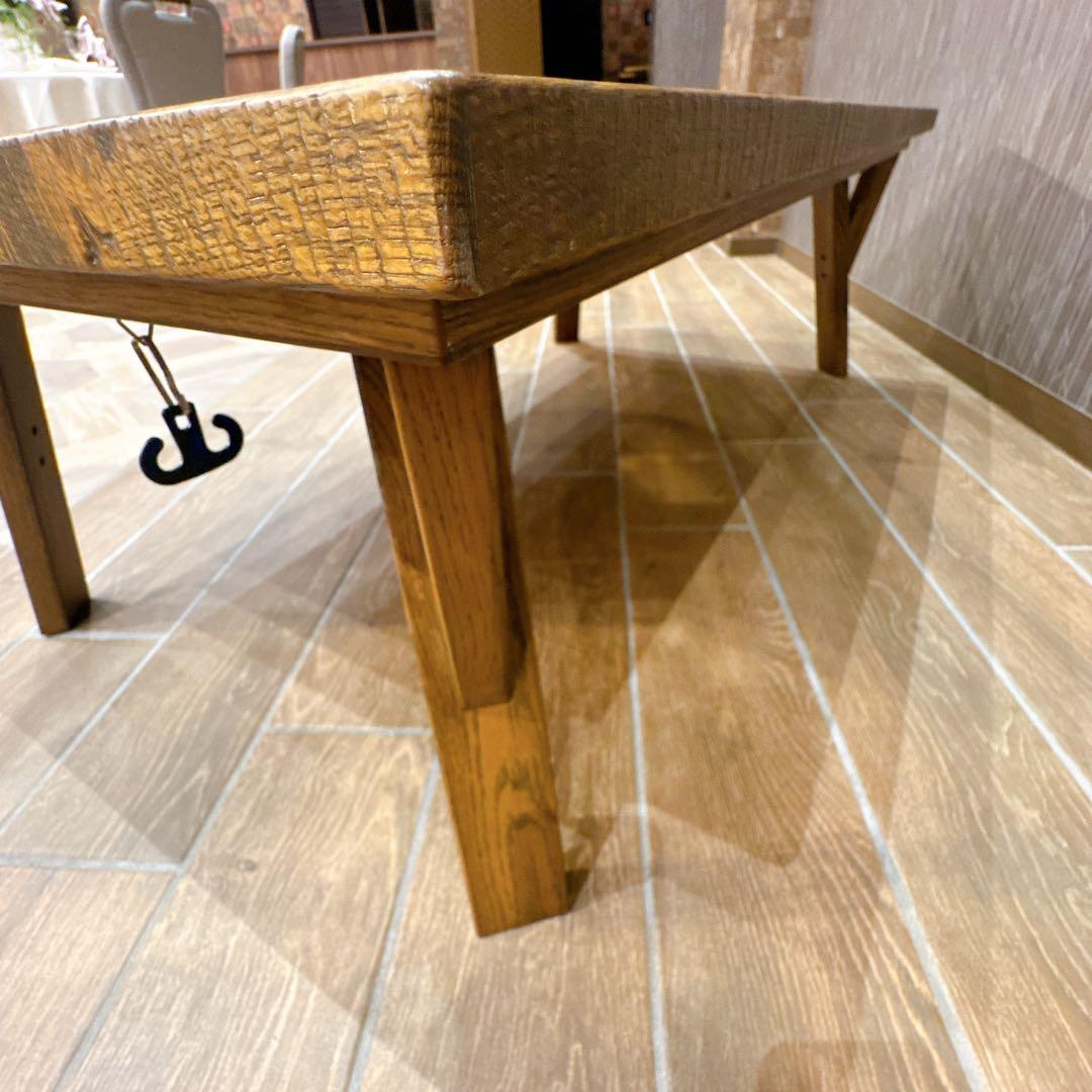 【美品・日本製】日美 家具調 こたつテーブル RUDE3 幅120cm 天然木