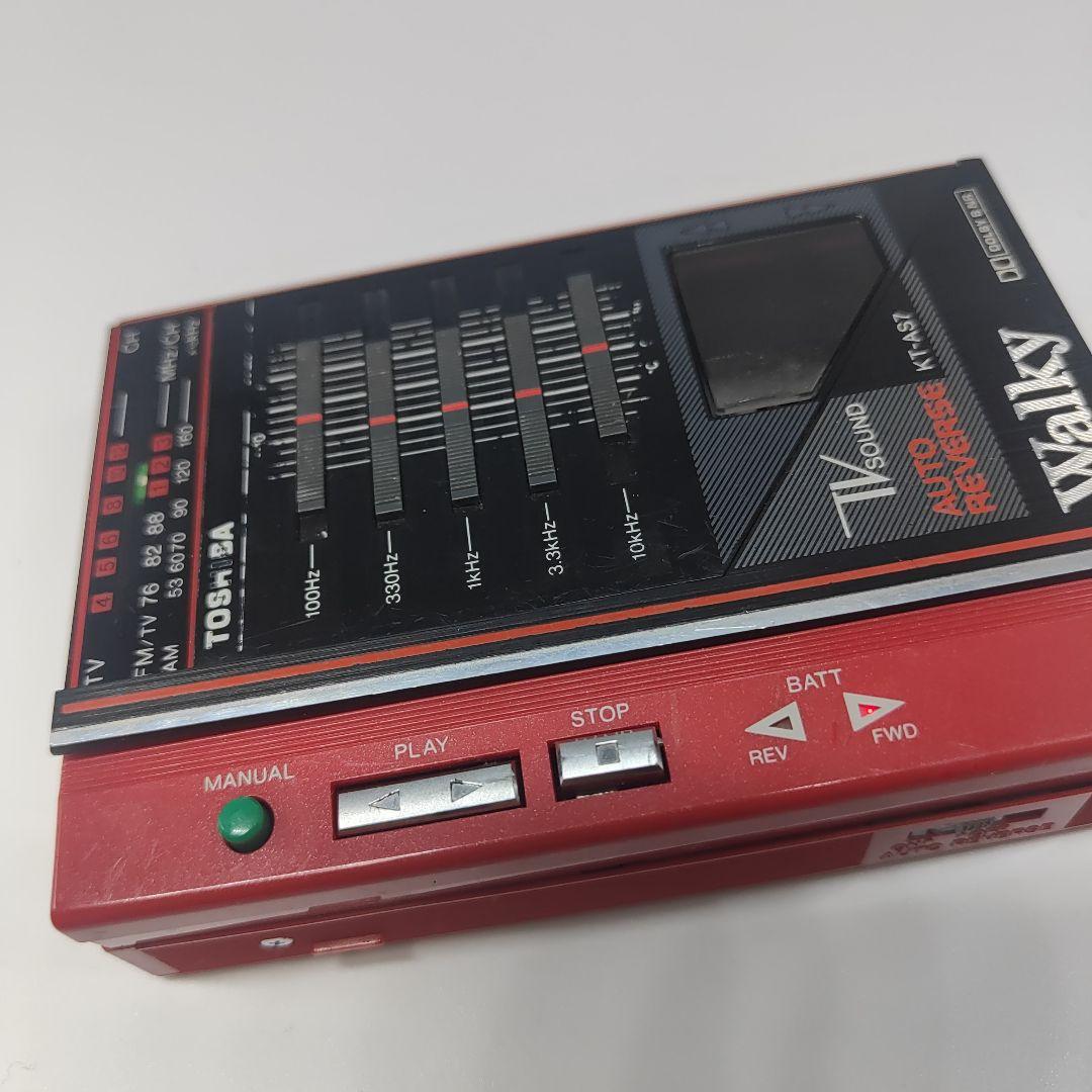 東芝 Walky TV/AM/FM カセットプレーヤー KT-AS7　ジャンク