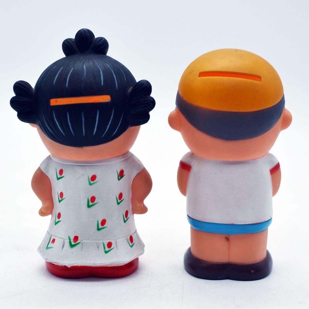 昭和レトロ　サザエさん　新聞切り抜き　１２９４枚　ソフビ貯金箱付き