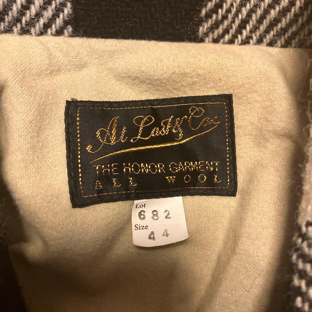 At Last Co. ウールチェックジャケット 44