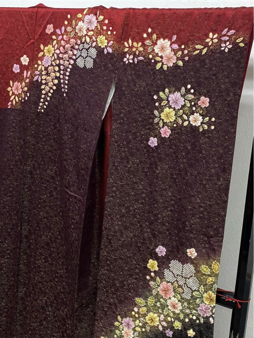 振袖 豪華 桐屋 翠山工房 金通し 金彩 辻が花 身丈164cm 撥水加工済