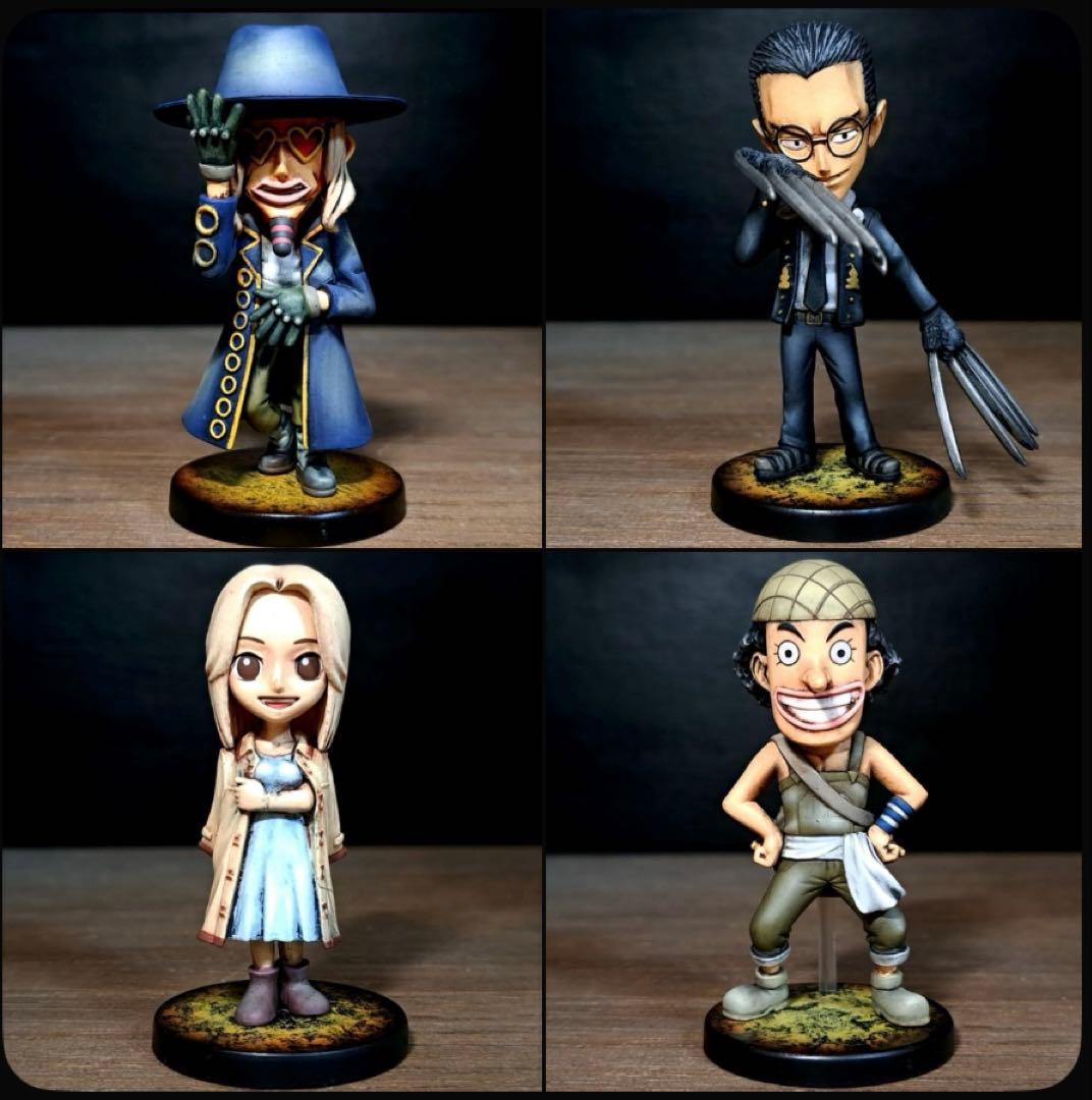 ワンピース　ワールドコレクタブル　ウソップ、カヤ、クロ　リペイント