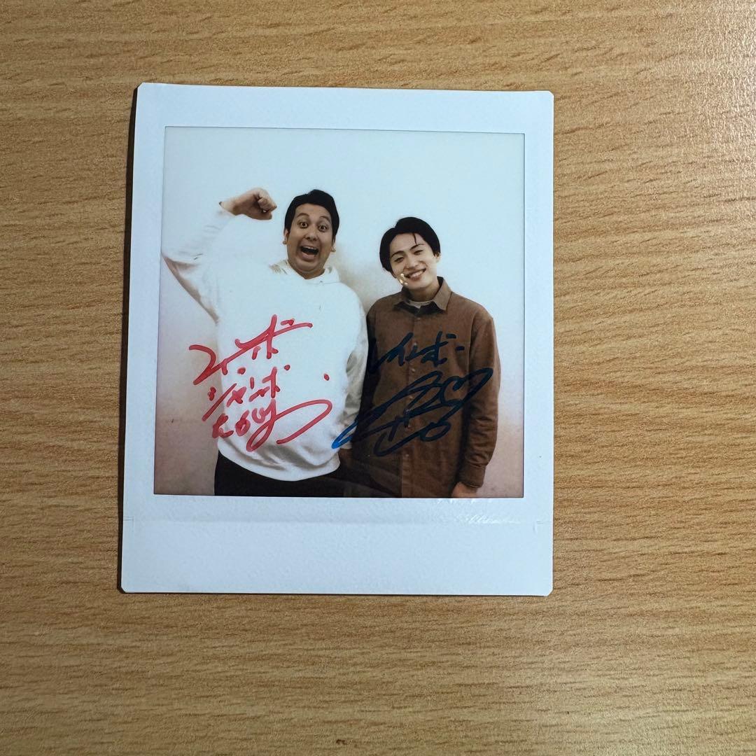 レインボー　サイン入りチェキ