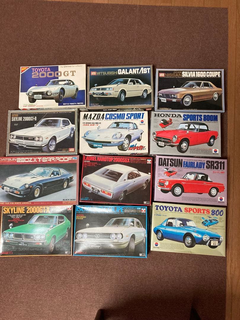 ふくてる日本のクラシックカー プラモデル セット