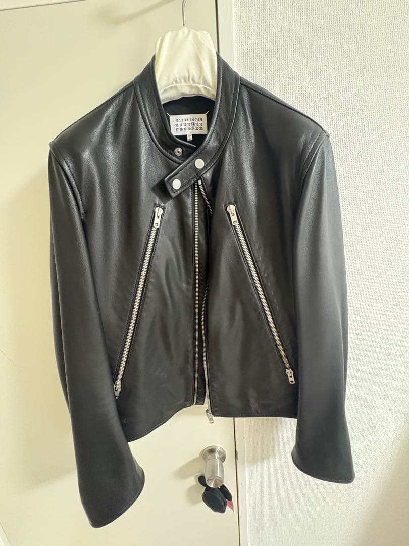 本日限りMaison Margielaの5-ZIPLEATHER JACKET