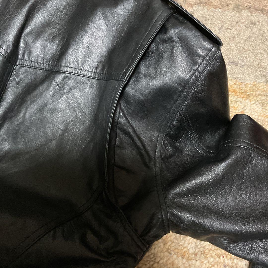 スポーツジャケット　トラッカージャケット　シングルライダース　レザーGジャン