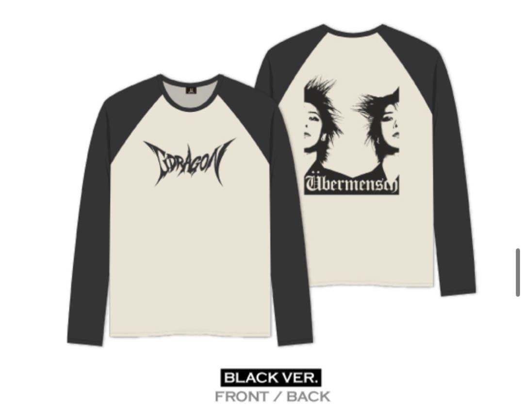 Übermensch G-DRAGON ロンT 黒 tシャツ