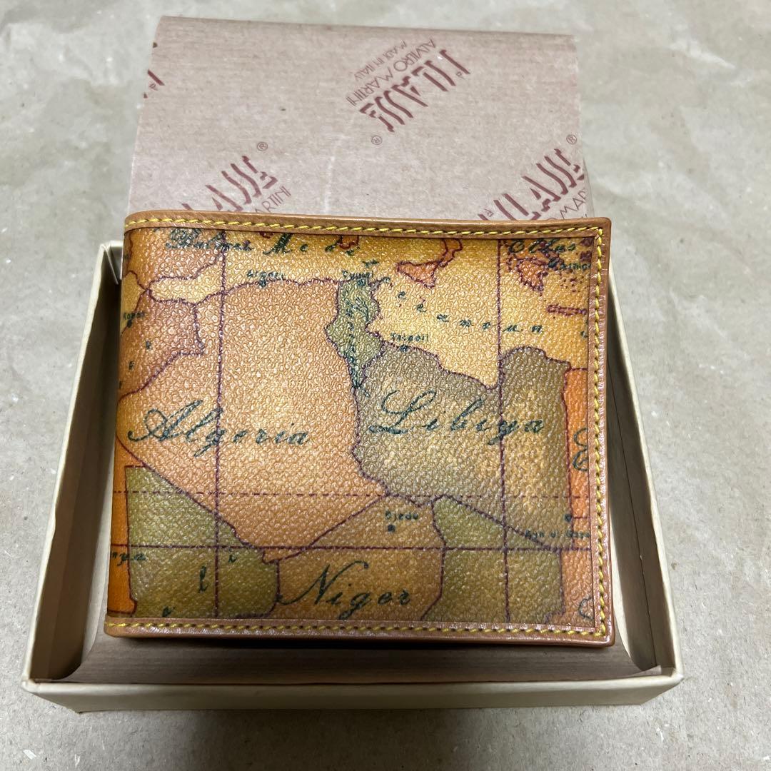 びっちょん PRIMA CLASSE 地図柄 二つ折り財布 プリマクラッセ