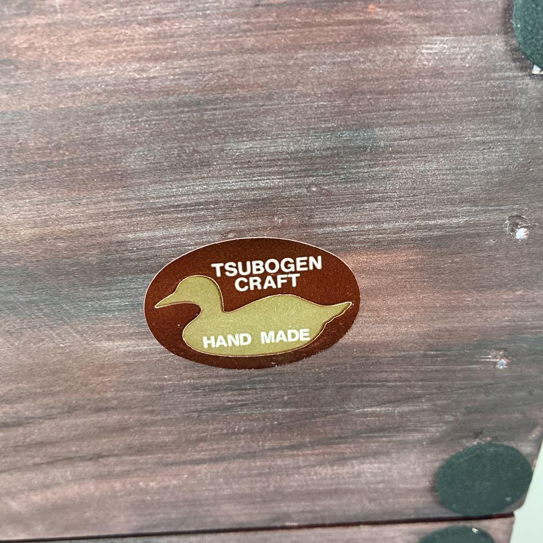 ヴィンテージTSUBOGEN木味ハンドメイド マガモ　デコイ ブックエンド　鴨