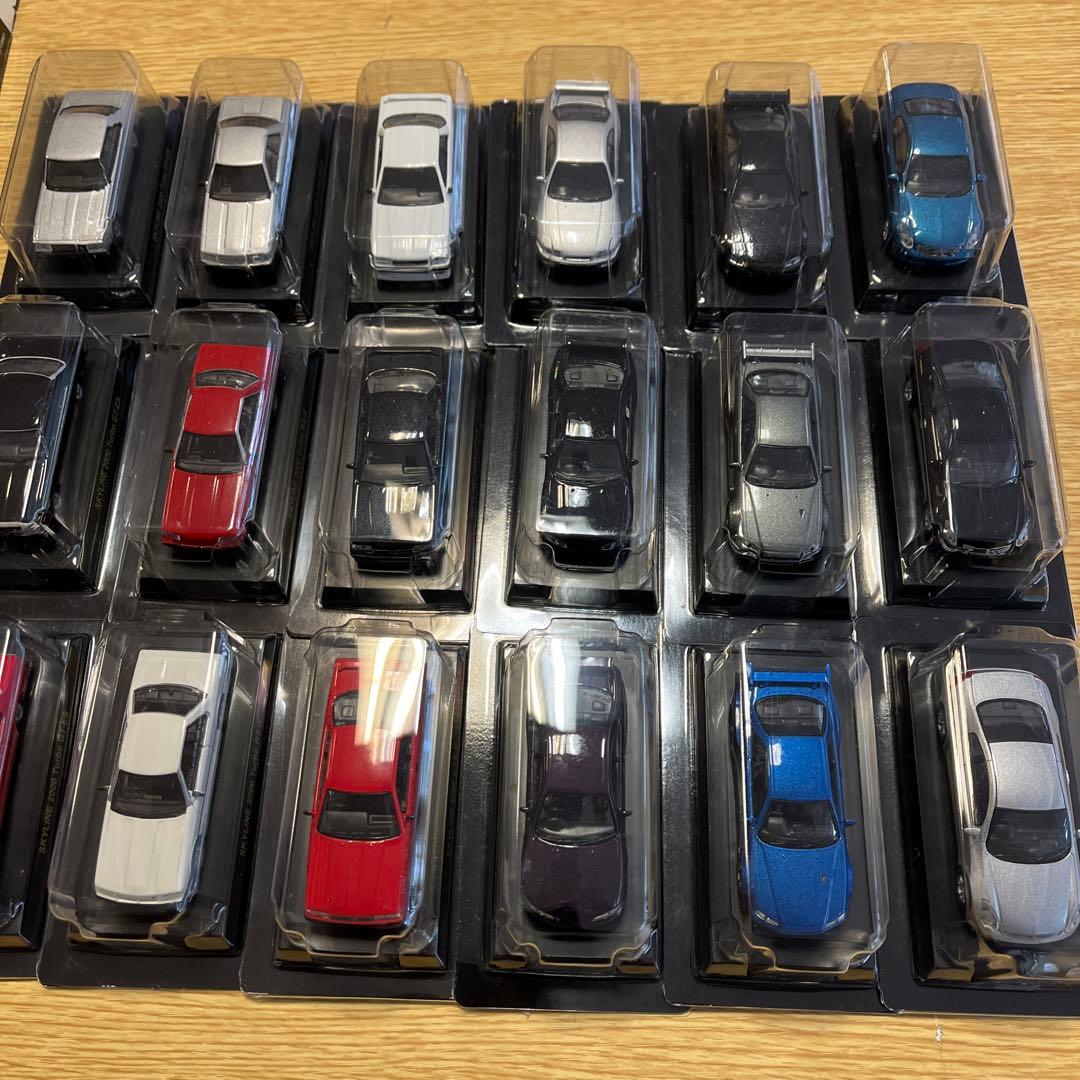 京商　NISSAN SKYLINE ミニカー 28台セット