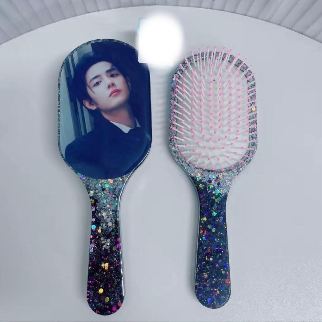 肖戦 超大レジンエアークッション付きヘアブラシ　12点セット❣️確認用0109