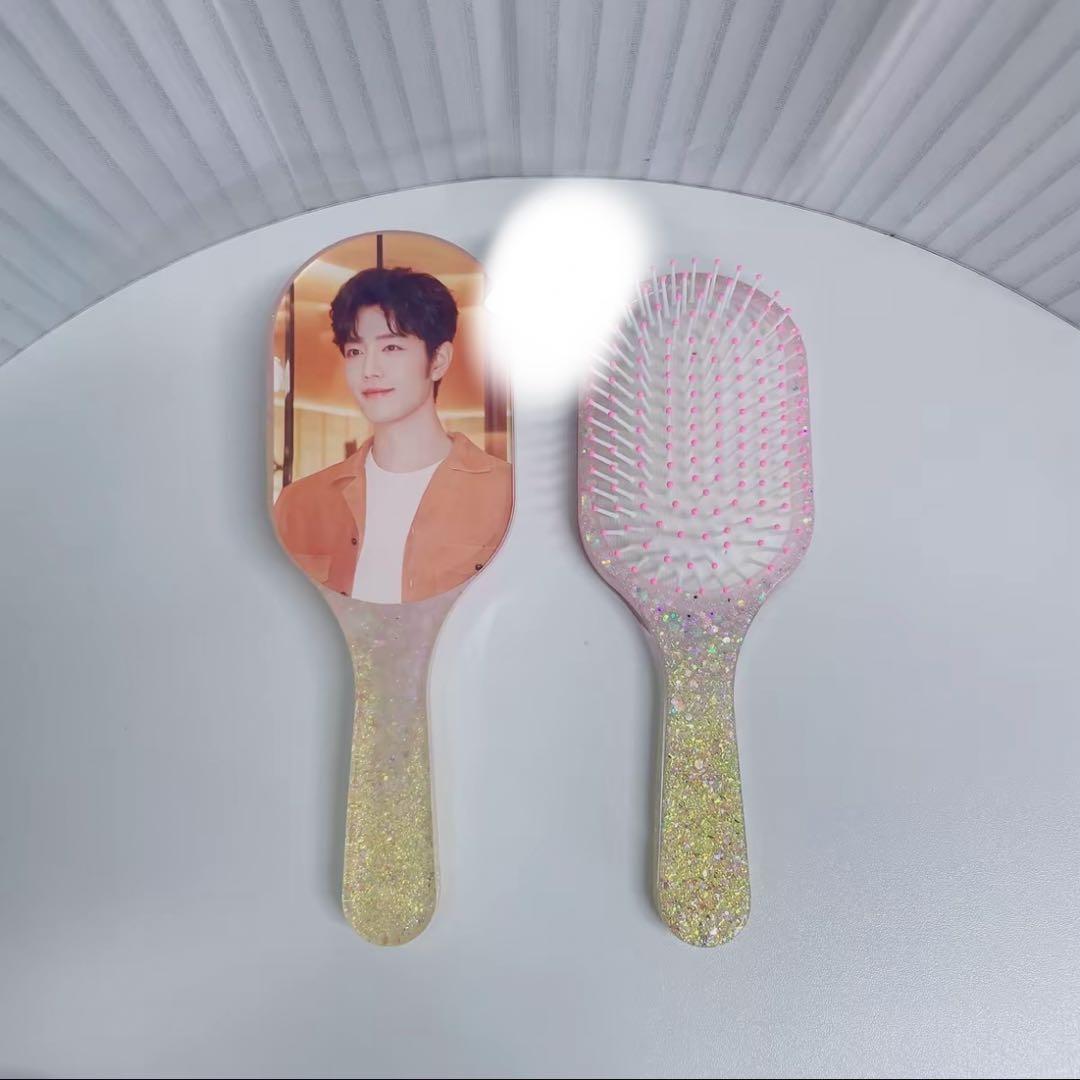 肖戦 超大レジンエアークッション付きヘアブラシ　12点セット❣️確認用0109