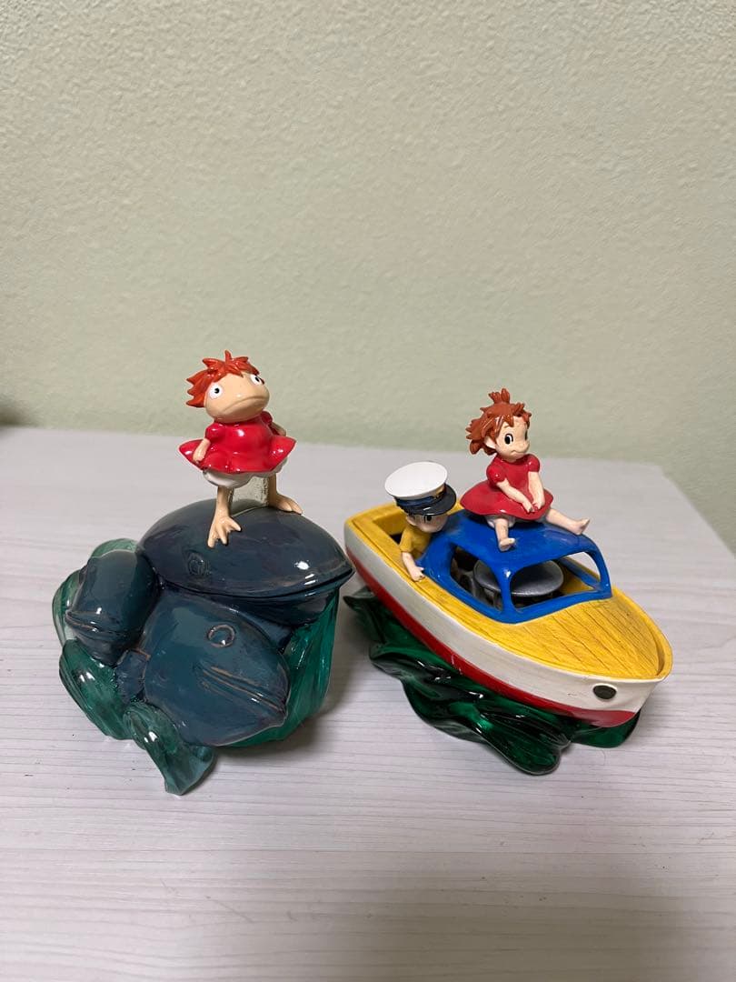 希少　崖の上のポニョ　イメージトレイ　ポンポン船　半魚人　2点
