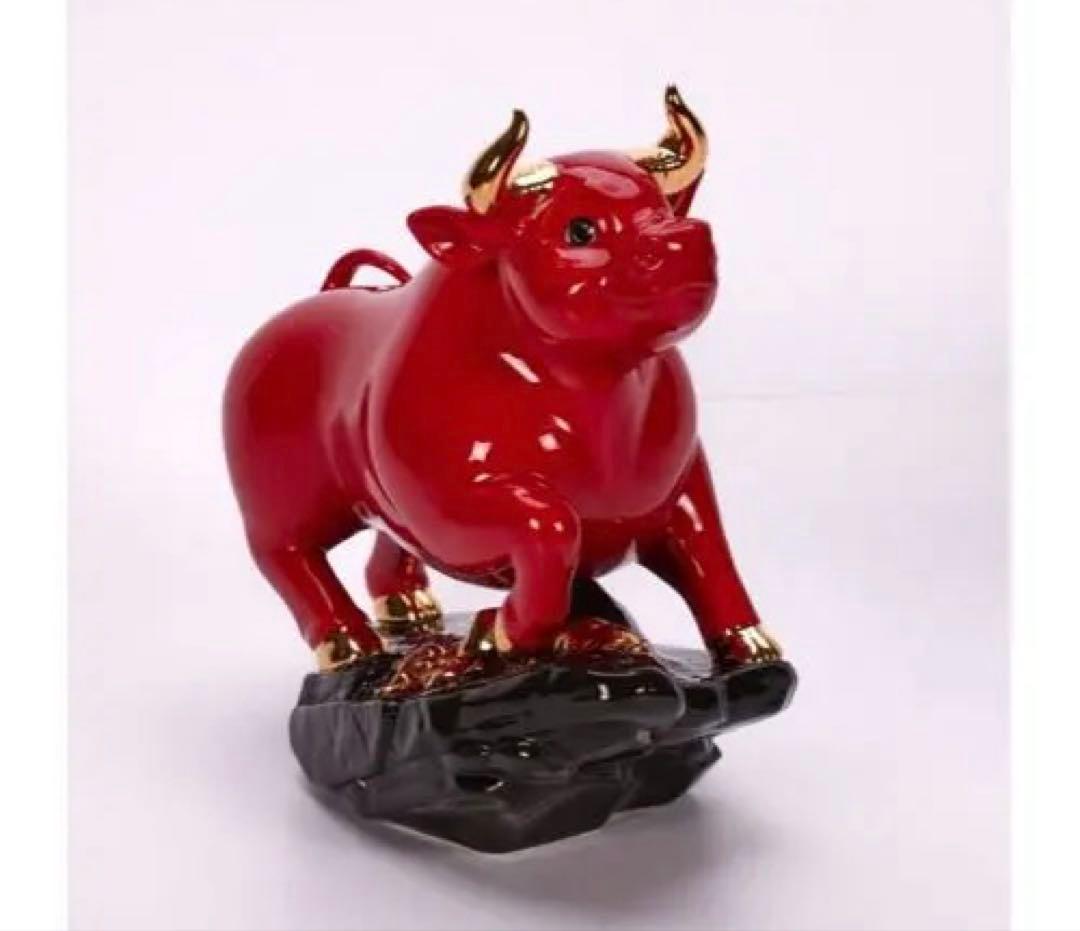 縁起物・ベトナム・ミンロン・高級陶器・置物・牛コレクション・美術品・インテリア