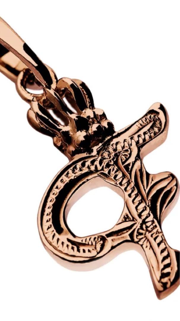 ロノ Lono イニシャルクラウンペンダントトップ 14金