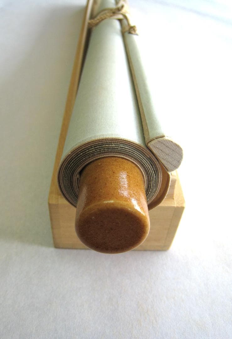 【特価軸】掛け軸 掛軸　富士◆稲垣雅彦 尺八横 (真筆・新品) 共箱・タトウ箱付