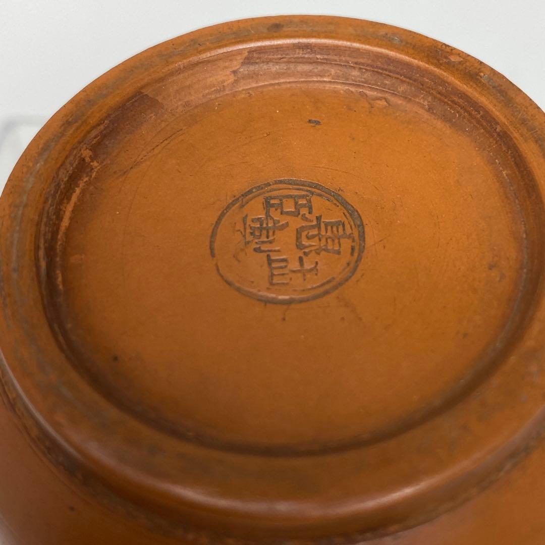 中国清時代　惠孟臣　朱泥急須　幅約10.2㎝　トヒサ　東さ7-0609☆2F