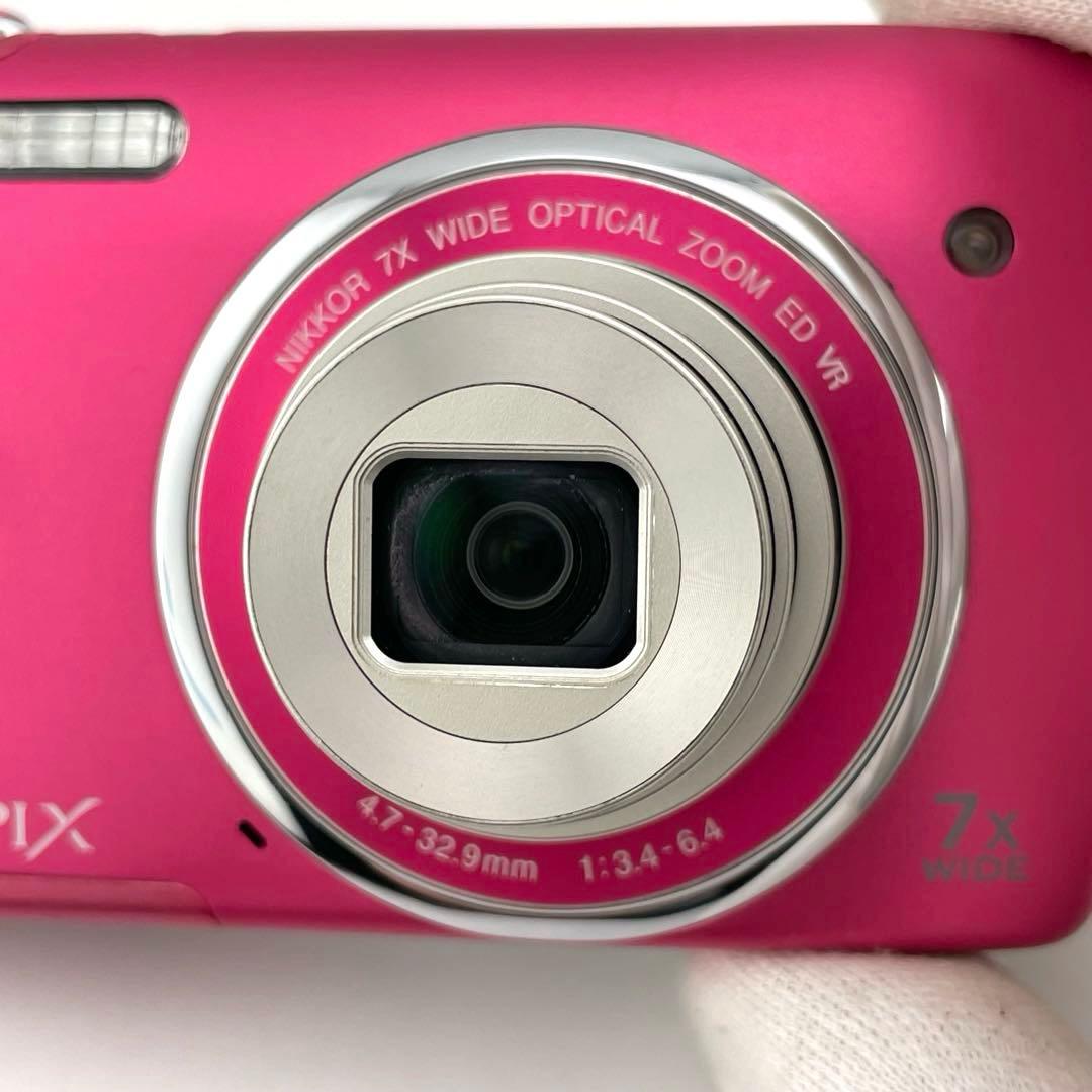 実写美⭕️良品【動作確認済】Nikon COOLPIX S3500 ピンク