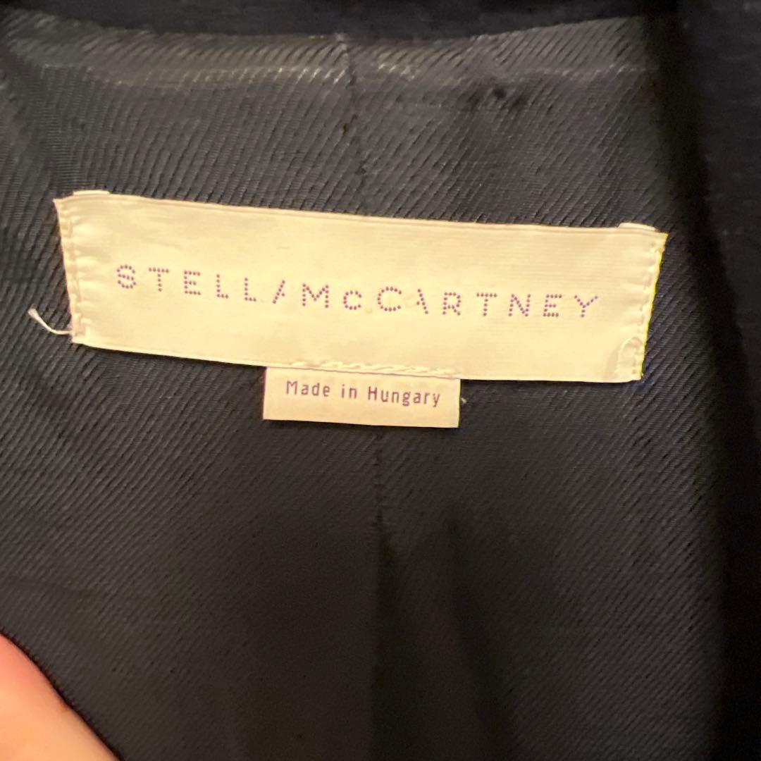 ステラマッカートニー コート ネイビー チェスターコート