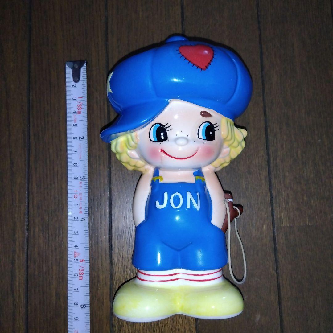 内藤ルネ　レトロ　貯金箱　陶器 JON