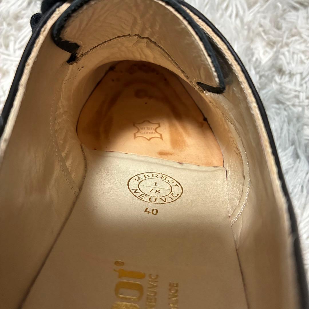 【良品】Marbot ポストマン 本革 40 BLACK〈定価44,000円〉