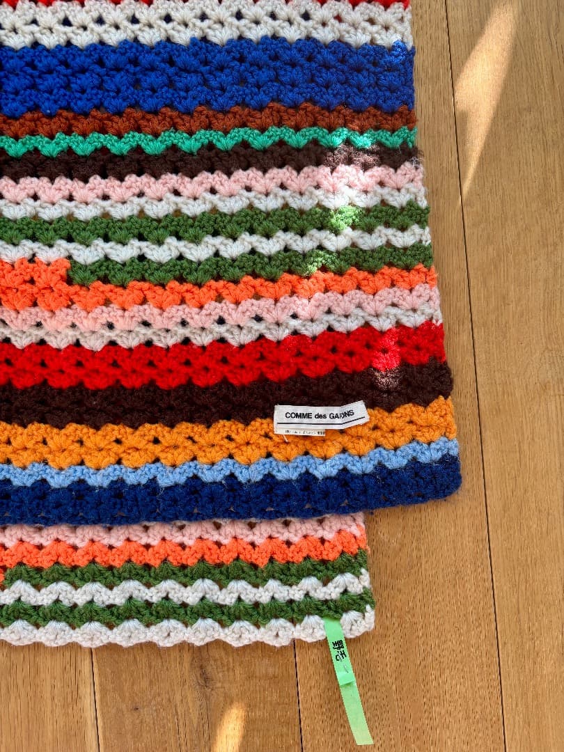 COMME des GARÇONS マルチカラー ニットマフラー