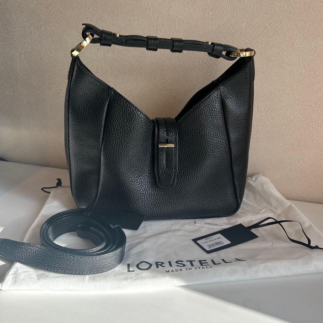 LORISTELLA ホーボー　ショルダー　2way ブラック　レザー