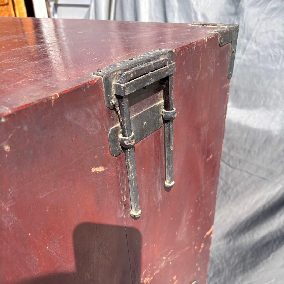 Hy129　和箪笥　引き出し　レトロ　和製アンティーク　古家具　当時物　鉄金具